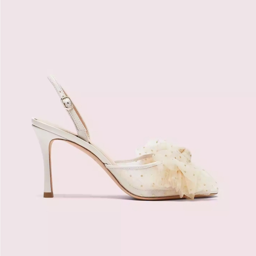 Kate Spade Sparkle Bridal heels - Picture 2 of 4